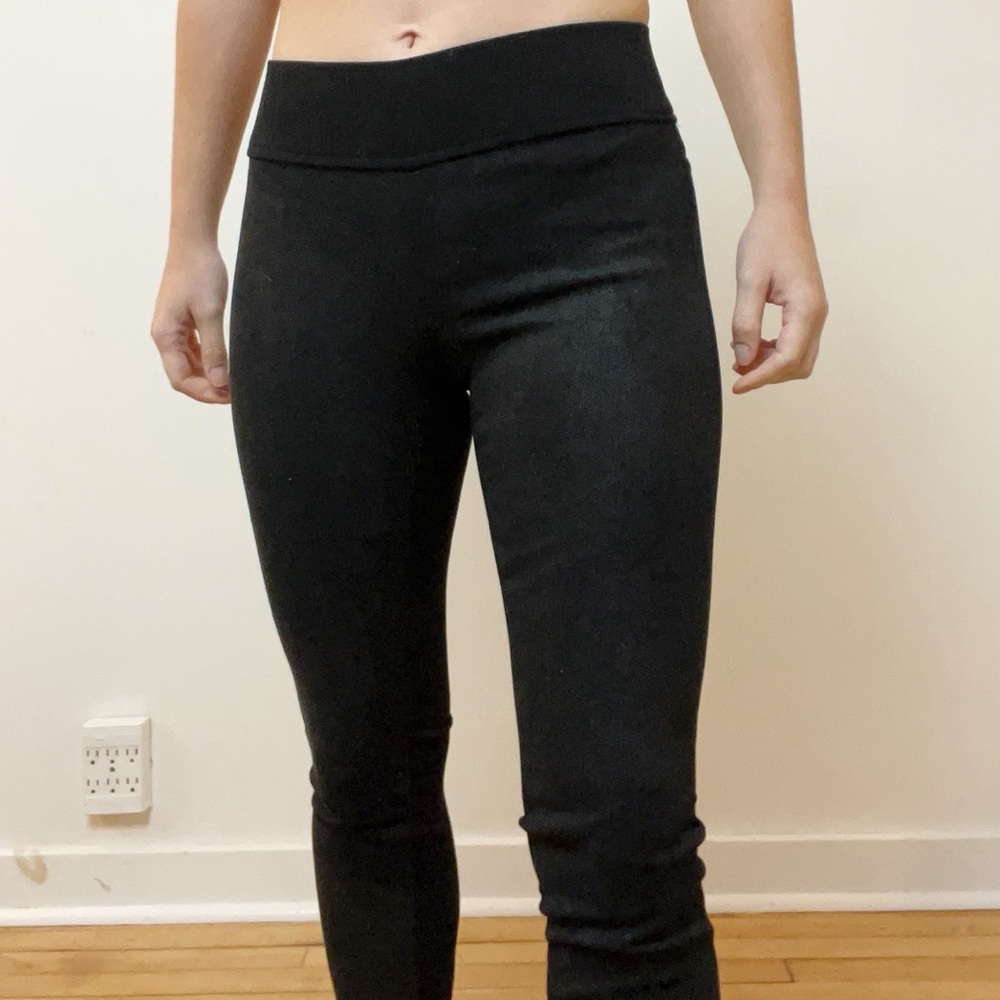 Club Monaco subtle faux suede leggings
